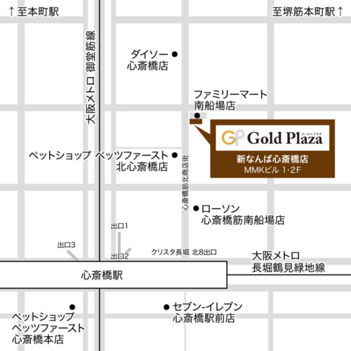 なんば心斎橋店MAP画像