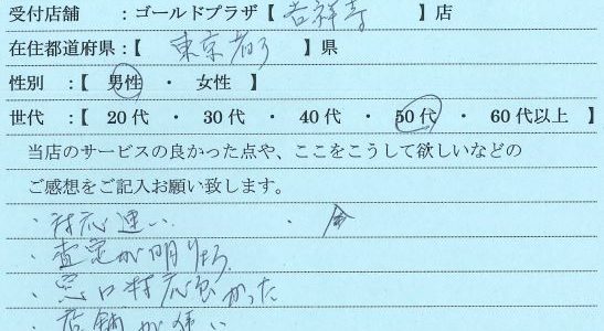 50代男性東京都-ゴールドプラザ吉祥寺店19