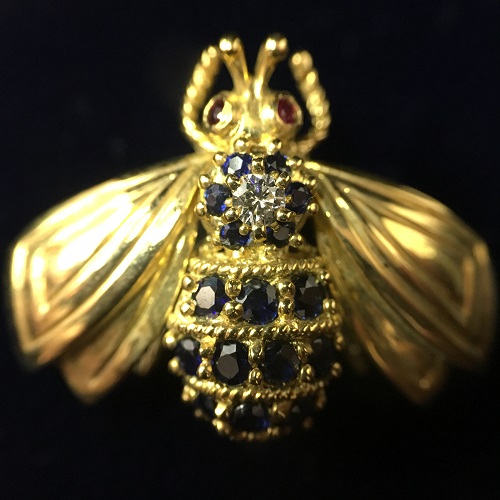 ティファニー（Tiffany & Co.） 蜂モチーフ ブローチ K18 ゴールド 