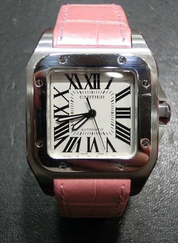 NEW低価CARTIER W20126X8 カルティエ サントス100 MM 腕時計