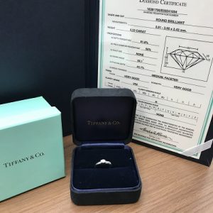 ティファニー（Tiffany&CO） ドッツソリテールダイヤリング D：0.23ct