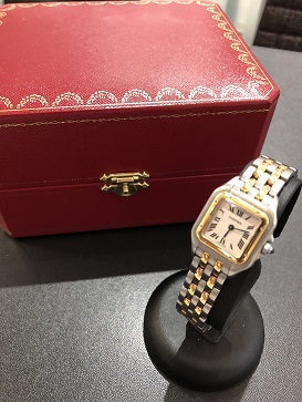 Cartier 腕時計 パンテール SM 2ROW クオーツ SS 750YG約W22×H30腕周り