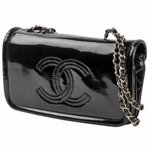 CHANEL シャネル　エナメルチェーンバッグ　【CHA1280405】ハンドバッグ