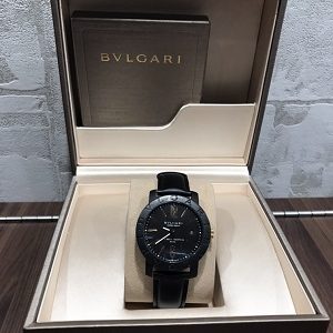 ブルガリ(BVLGARI) ブルガリブルガリ カーボン×純正レザーベルト