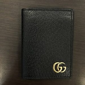 グッチ(GUCCI) GGマーモント レザー カードケース ブラック 428737 B