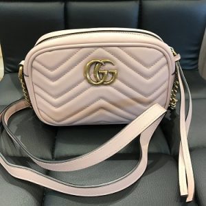 グッチ(GUCCI) GGマーモント キルティング ミニバッグ 448065 Bランク ...