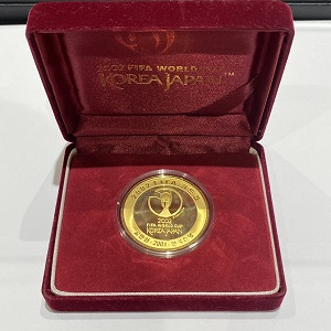 2002年 FIFA 日韓 ワールドカップ記念 30000ウォン 金貨幣 プルーフ 