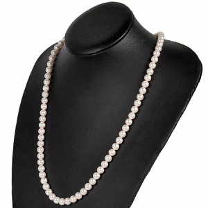 ミキモト　MIKIMOTO K18WG 8mm パールネックレス