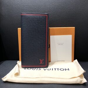 ルイ・ヴィトン(Louis Vuitton) タイガ ポルトフォイユ・ブラザ ブルー ...