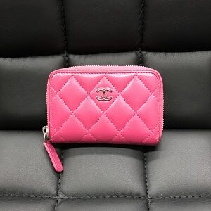 シャネル(CHANEL) コインケース キャビアスキン マトラッセ ラウンド