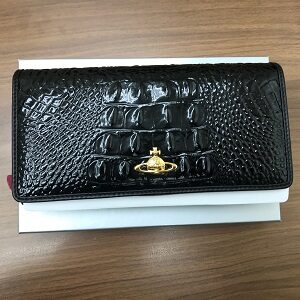 ヴィヴィアン・ウエストウッド(Vivienne Westwood) 長財布 黒 Aランク