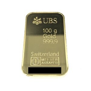 UBSインゴット100g買取実績画像