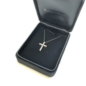 ティファニー (Tiffany＆Co) クロスネックレス ダイヤモンド 