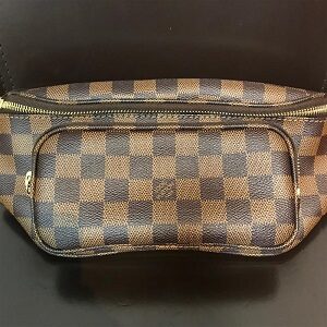 ルイ・ヴィトン(Louis Vuitton) バムバッグ メルヴィール ダミエエベヌ ...