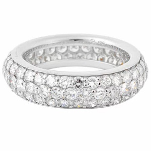 K18WG メレダイヤ2.85ct フルエタニティ リング -ジュエリー買取相場 ...