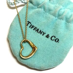 ティファニー(Tiffany＆Co)K18オープンハートネックレス