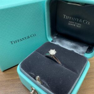 ティファニー(Tiffany＆Co)　 Pt950　D0.36ct　ソリティア　リング　48号　Aランク