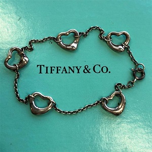 ティファニー( Tiffany＆Co.)　SV925 5Pオープンハート　ブレスレット
