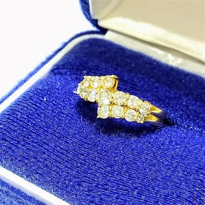 K18　メレダイヤ1.01ct　リング　ダイヤ買取相場