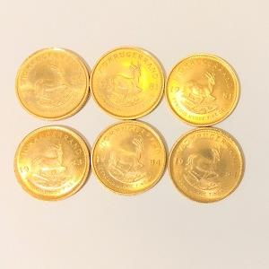 K22　クルーガーランド金貨　1/10オンス　6枚　金買取相場