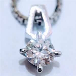 ダイヤモンド　D(0.305ct　E　SI1　Pt850　K18WG　ネックレス 　ダイヤモンド買取相場