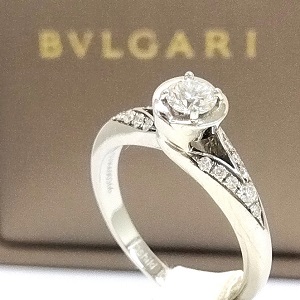 ブルガリ(BVLGARI) リング インコントロ　ダモーレ Pt950　ダイヤモンド　0.2ct　 Ａランク ブルガリ(BVLGARI)買取相場