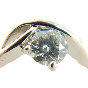 ダイヤモンド　D( 0.308ct　H　SI2　Pt950　リング　ダイヤモンド買取相場