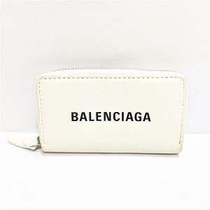 バレンシアガ(BALENCIAGA)　コインケースエヴリディホワイト　516373　Bランク　バレンシアガ買取相場