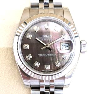 ロレックス(ROLEX)　デイトジャスト　10Pダイヤモンド　179174　自動巻きWG　Bランク　ロレックス買取相場