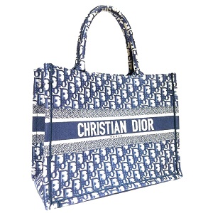 ディオール(Christian Dior) トートバッグ　ブックトートミディアム　M1296ZRIW　ジャガード織　Bランク　ディオール買取相場