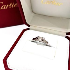 カルティエ(Cartier) 　リング　バレリーナ　ダイヤモンド　(D0.26ct　E　VVS2　Pt950　#52　Aランク　カルティエ買取相場