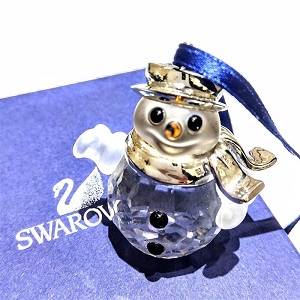 スワロフスキー(SWAROVSKI)　オーナメント　雪だるま　クリスタル　ABランク　スワロフスキー買取相場