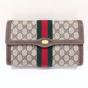 グッチ(GUCCI)　クラッチバッグ　シェリーライン　67.014.3087　PVC/レザー　　Bランク　グッチ買取相場