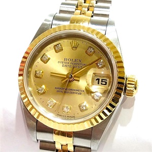 ロレックス（ROLEX）　デイトジャスト26　　69173　　自動巻き　SS/YG/ダイヤベゼル　Bランク　ロレックス名買取相場