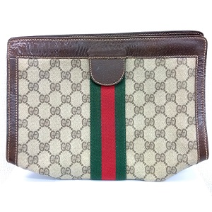 グッチ(GUCCI)　クラッチバッグ　GGスプリーム　シェリーライン　Bランク　グッチ買取相場