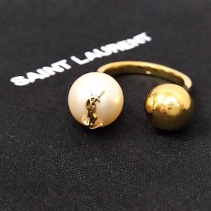 サンローラン(Saint　Laurent) 　リング　パール＆ボールリング　カサンドラロゴ　698278　Bランク　サンローラン買取相場