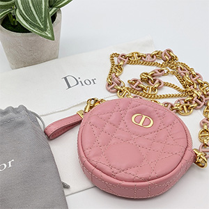 ディオール DIOR ポーチ ポシェット カナージュ ロゴチェーン ショルダーポーチ ディオール買取相場