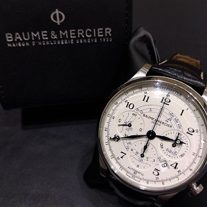 ボーム＆メルシエ(Baume＆Mercier)　ケープランド　クロノグラフ　自動巻き　SS　ABランク　ボーム＆メルシエ買取相場