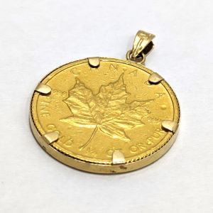 K18 K24　メープルリーフ金貨 1/4oz　トップ　金買取相場