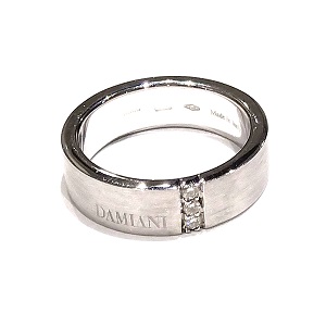 ダミアーニ(DAMIANI)　リング　アッカデミア　K18WG　3Pダイヤ　ABランク　ダミアーニ買取相場