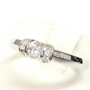 ダイヤモンド　D(0.2ct　H　SI2　MD(0.04ct　Pt900　リング　ダイヤモンド買取相場