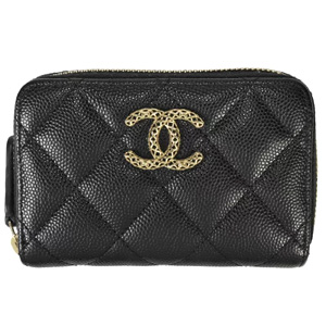 シャネル(CHANEL)　財布　ジップコインパース　マトラッセ　AP3186　キャビアスキン　Aランク　シャネル買取相場