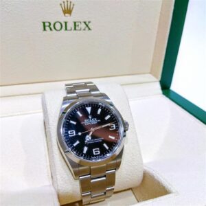 ロレックス(ROLEX)　エクスプローラーⅠ 124270　自動巻　黒文字盤　SS　Bランク　ロレックス買取相場