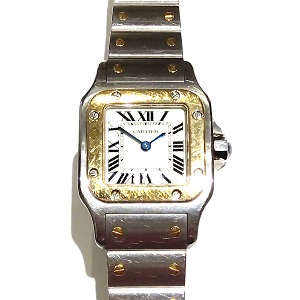 カルティエ(Cartier)　サントスガルベSM　W20012C4　クォーツ　SS×YG　Bランク　カルティエ買取相場