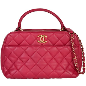 シャネル (CHANEL) マトラッセ ボウリングバッグ ショルダーバッグ ラムスキン ピンク ゴールド金具 Bランク シャネル買取相場-ゴールドプラザ千葉店(千葉県千葉市)ブランド買取実績