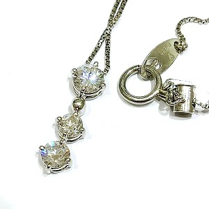 ダイヤモンド MD(1.00ct Pt900:Pt850 ネックレス 宝石買取相場