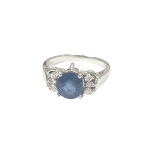 サファイア 1.80ct メレダイヤ0.4ct 18金(18K) リング 買取相場