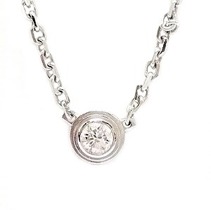 カルティエ(Cartier) 750WG ネックレス ダムール XS Bランク 買取相場