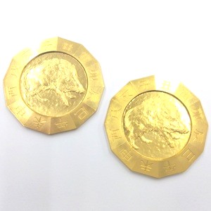 24金(K24) 投資用金貨 イノシシ干支メダル 2枚 買取相場