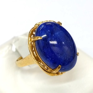 ラピスラズリ 推定L(10ct 18金(K18) リング 買取相場